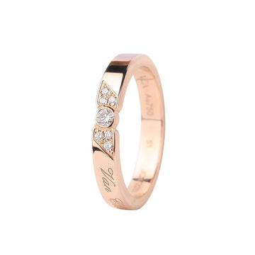 Van Cleef & Arpels VCARP7RE Pink Gold Through the Stars Diamond Wedding Ring 51 146457450
