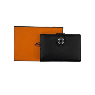 HERMES エバーグレイン カードホルダー ブラック H084336CK89 146462408