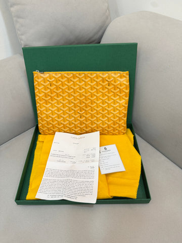 GOYARD Spezialfarbe Gelb Senna Clutch 146465306