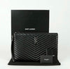 SAINT LAURENT Monogram Dokumenten Clutch mit Silberbeschlag 440222 146274217 [P]