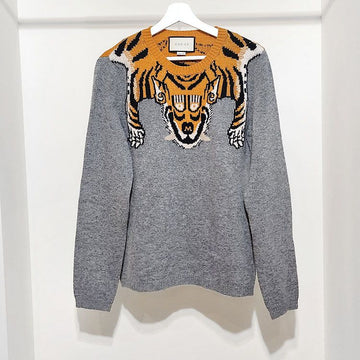 Gucci Tiger Intarsia Knit Long Sleeve L187992 146546450