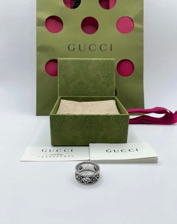 GUCCI リング10号インターロッキングGフラワリング 146553678