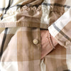 BURBERRY アネット チェック ストリング ファネルネック ジャケット ベージュ 8055266 146648003 [P]