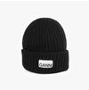 Ganni Logo Patch Structured Beanie A4429 099 144593470 [P]