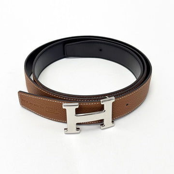 Hermes Silver H Constance Reversible Belt 3VHET22207 124369342