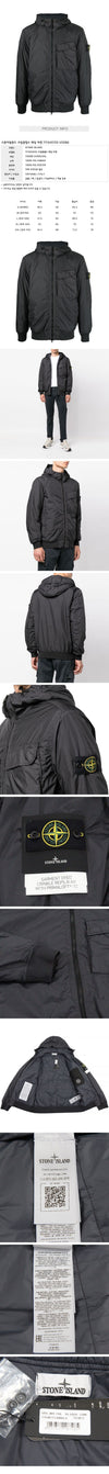STONE ISLAND Krepp-Lappen-Padding-Jacke 771540723 V0065 37096543 [P]