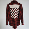 OFF WHITE S レッドアロー フランネル オーバーサイズ ジャケット 146689245 [P]