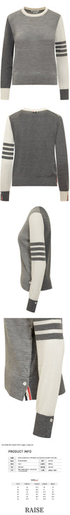 Thom Browne Diagonal Funmix Crewneck Pullover Knit FKA280F Y1014 982 58523717 [P]