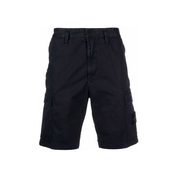 STONE ISLAND Wappen Zwei-Taschen Cargo Shorts Navy V0120 52952987