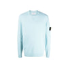 STONE ISLAND Rundstrickpullover mit Steinwappen Aqua 7615548D2 V0044 52683340 [P]