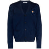 MAISON KITSUNE Fox Kopf V-Ausschnitt Cardigan H481 00505KT1036 49391877 [P]