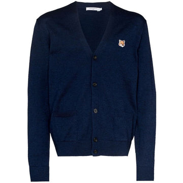 MAISON KITSUNE フォックスヘッド Vネック カーディガン H481 00505KT1036 49391877