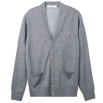 MAISON KITSUNE Trikolor Fox Wolle Cardigan H150 FU00501KT1036 49391916