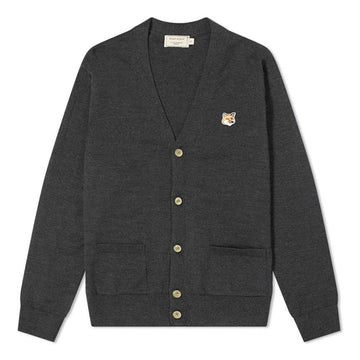 Maison Kitsune Fox Head V-Neck Cardigan 43689143