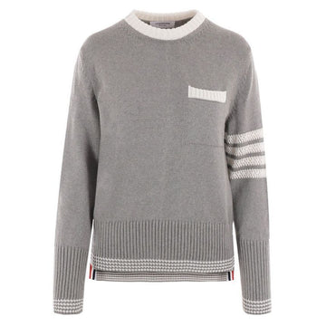 Thom Browne 4-Bar Jersey Stitch Pullover Light Grey FKA453A Y3017 055 92552455