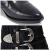TOGA PULLA AJ006 PELLE BLACK レディース バックル アンクルブーツ 146725189 [P]