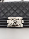 CHANEL Boy Bag Medium Black Caviar 30 Serie A67086 146729438 [P]
