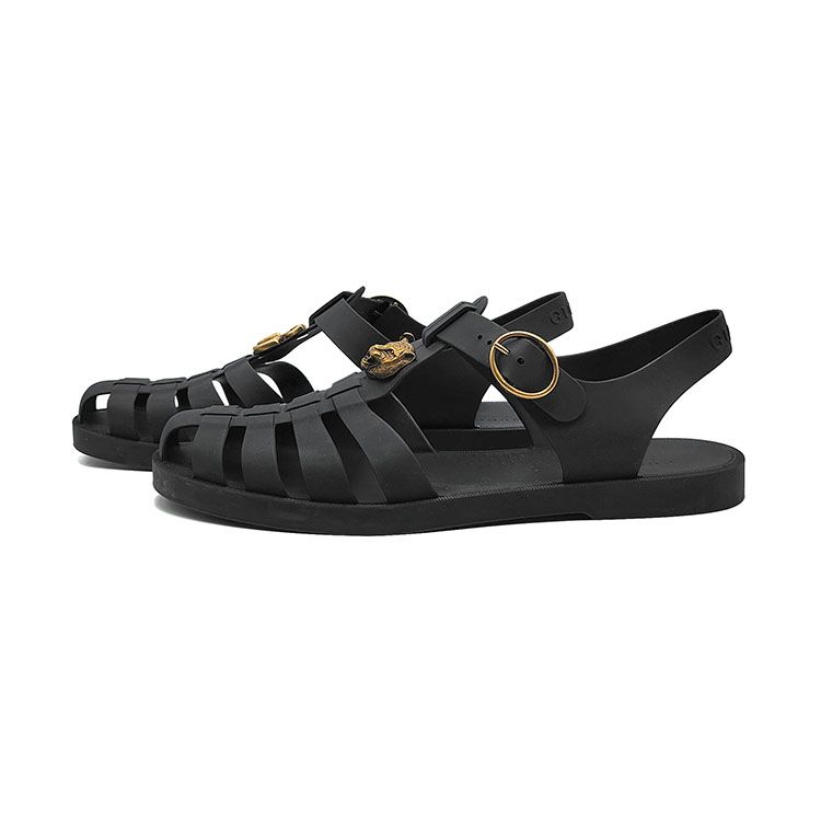 Gucci Rubber Buckle Strap Sandals (463463) L177481 146729479 [P