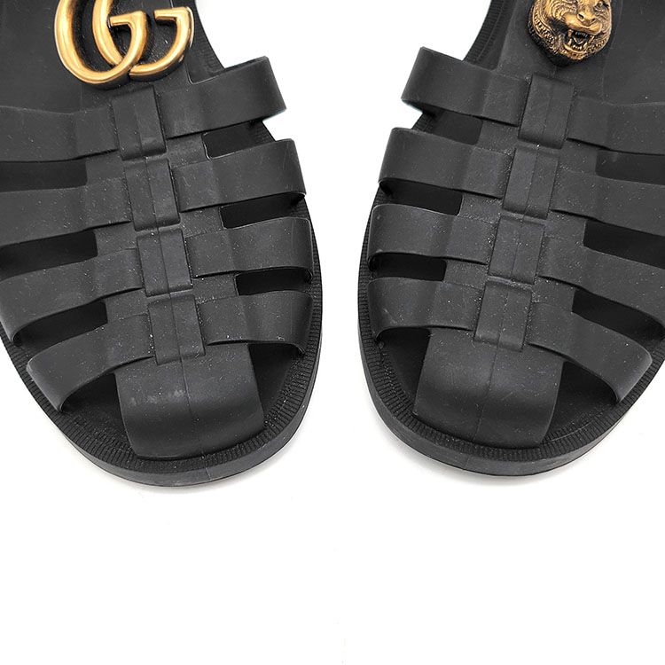 Gucci Rubber Buckle Strap Sandals (463463) L177481 146729479 [P