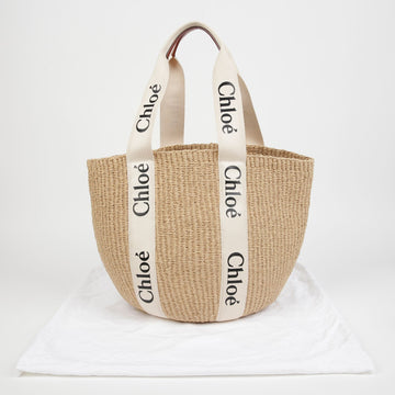 Chloe CHC22SS380 Woody Basket Large Tote Bag 146234082