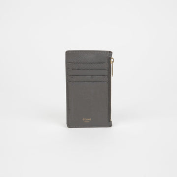 Celine 10B683 Compact Logo Zip Card Wallet 146261663