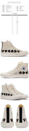 COMME DES GARCONS Chuck Taylor All Star High Top Ivory 25SS AZ-K127-001-2 139000130 [P]