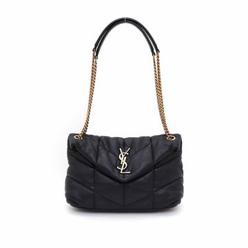 SAINT LAURENT Lambskin Lulu Puffer Quilting Kleine Ketten Schultertasche und Crossbody Tasche 577476 146759501