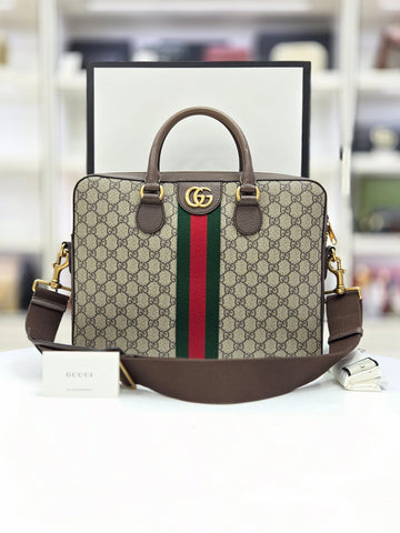 GUCCI Supreme Canvas Ophidia Dreiecks Aktentasche 574793 145448916