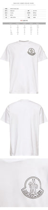 Moncler Big Logo Printed T-Shirt White 8C000 56 89AJS 00A 146793874 [P]