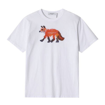 MAISON KITSUNE ミエロフォックスヘッドプリント半袖Tシャツ P100 00105KJ0008 144570087