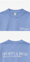 SPORTY & RICH CR661PE カリフォルニア (Made In California) ユニセックス スウェットシャツ 144731289 [P]