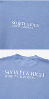 SPORTY & RICH CR661PE カリフォルニア (Made In California) ユニセックス スウェットシャツ 144731289 [P]