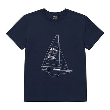 APC DARK NAVY Segelboot T-Shirt Unisex M26203 IAK 144730725