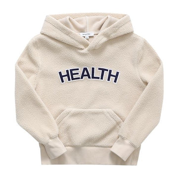 SPORTY & RICH HO664CR CREAM SHERPA CAPSULE Hooded Sweatshirt 144731313