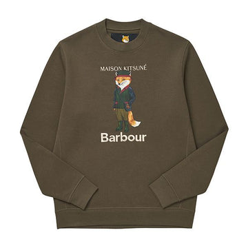 Barbour MOL0559 MOL GN84 Maison Kitsune Viewport Fox Men's Sweatshirt 144591883