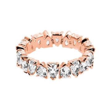 Pandora Alternating Sparkling Rose Ring 183021C01 144701797