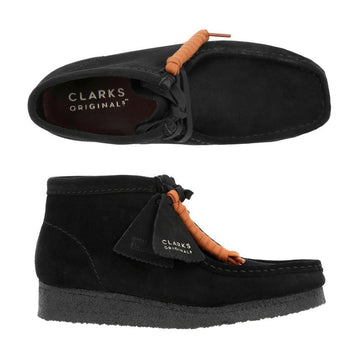 CLARKS Wallaibi schwarze Wildleder Stiefel 26155521 144766866