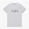 SPORTY & RICH Unisex T-Shirt mit Kurzarm in Weiß/Rubin/Alpin/Paris Blau NY 94 144730763 [P]