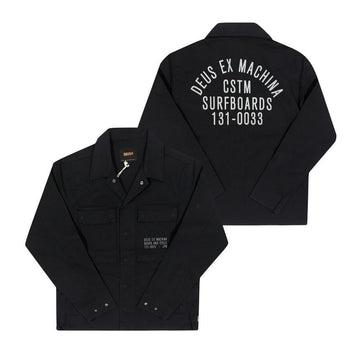 DEUS EX MACHINA DMP255118 BLK (トミー ポプリン サーフ) オーバー メンズ シャツ 144646688