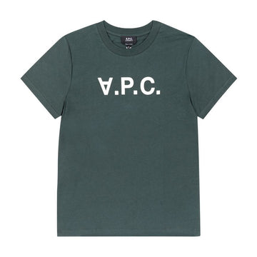 APC COHBM M26384 KMA VERT FONCE/BLANC T-Shirt Standard Grand Unisex 144730291 [P]