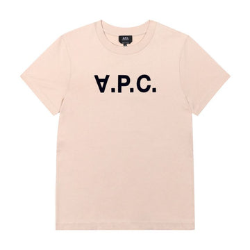 APC ロゴスタンダードグランド半袖Tシャツ 26384 TBI ベージュ/ダークネイビー 144730296 [P]