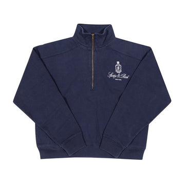 SPORTY & RICH HALF ZIP DUNKELBLAU 144730795