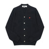 COMME DES GARCONS Spielen Sie kleine rote Herz-Patch Männerstrickjacke AX-N080-051 1 145427707 [P]
