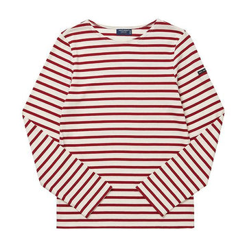 SAINT JAMES Modern gestreiftes Longsleeve T-Shirt in ECRU PERSAN 9858 144734695