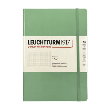 LEUCHURM Softcover Medium A5 Sage, Punkte Notizbuch 361592 146352299 [P]