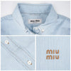 MIU MIU シャムブレー ストライプ シャツ 143915698 [P]