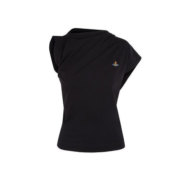 VIVIENNE WESTWOOD 23SS ORB Logo Drapé T-Shirt 1504000A J001M N401 50678612