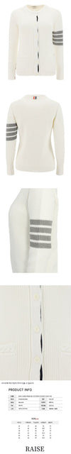THOM BROWNE 23SS ストライプ 袖口 デザイン カーディガン 100 48463314 [P]