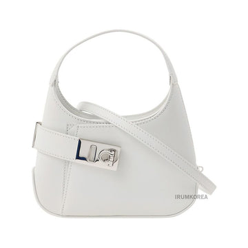 SALVATORE FERRAGAMO ガンチーニ ミニホーボークロスボディバッグ 21 5943 オプティックホワイト 0769172 146848899