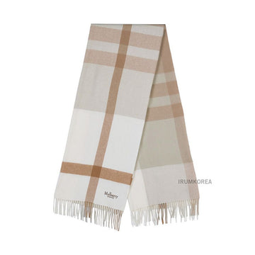 MULBERRY FW25 レディース ラージ チェック ウール マフラー 146849041